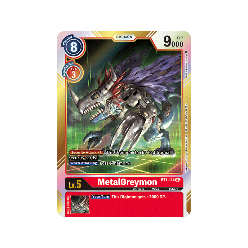 Digimon_TCG_BT1-114_MetalGreymon_Secret_Rare_New_Evolution_Card_Game