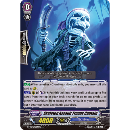 Vanguard_TCG_card_BT06_072EN_C_Skeleton_Assault_Troops_Captain_Breaker_of_Limits