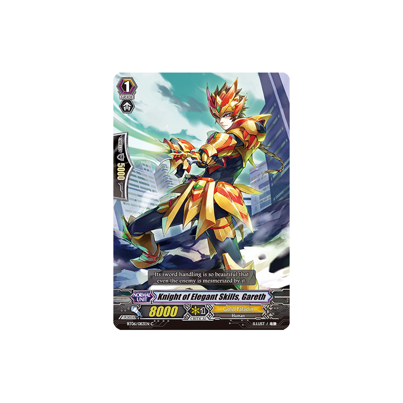 Vanguard_TCG_card_BT06_083EN_C_Knight_of_Elegant_Skills_Gareth_Breaker_of_Limits