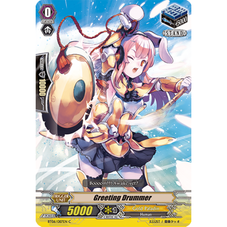 Vanguard_TCG_card_BT06_087EN_C_Greeting_Drummer_Breaker_of_Limits