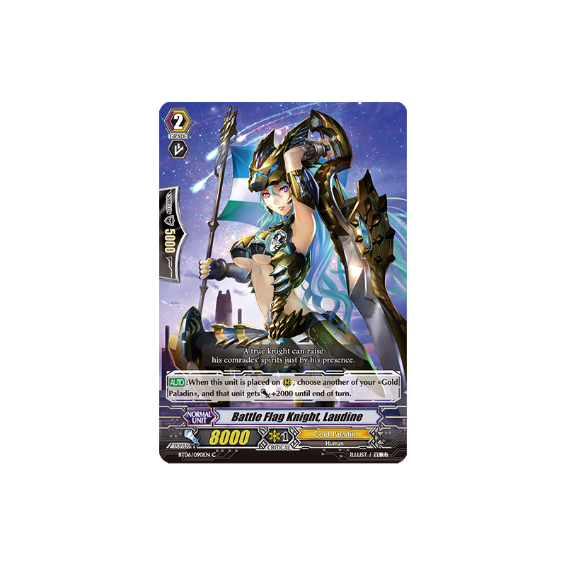 Vanguard_TCG_card_BT06_090EN_C_Battle_Flag_Knight_Laudine_Breaker_of_Limits
