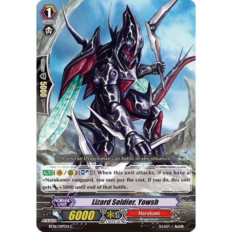Vanguard_TCG_card_BT06_097EN_C_Lizard_Soldier_Yowsh_Breaker_of_Limits