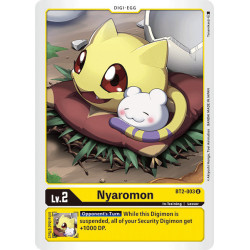 Digimon_TCG_BT2-003_Nyaromon_Uncommon_Ultimate_Power_Card_Game