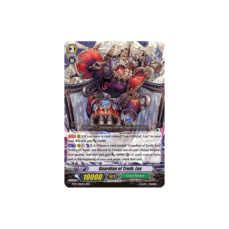 Vanguard_TCG_card_BT07_002EN_RRR_Guardian_of_Truth_Lox_Breaker_of_Limits