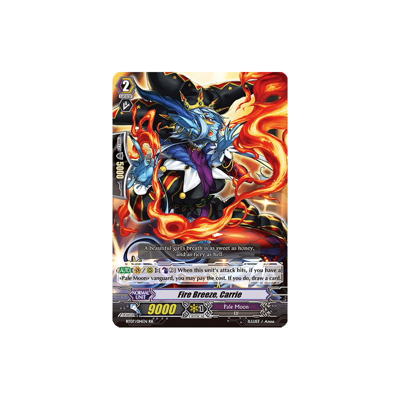 Vanguard_TCG_card_BT07_014EN_RR_Fire_Breeze_Carrie_Breaker_of_Limits