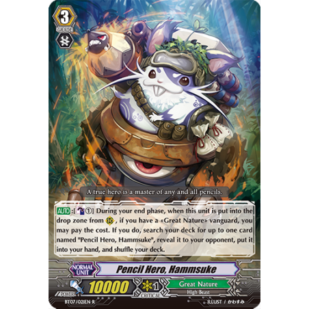 Vanguard_TCG_card_BT07_021EN_R_Pencil_Hero_Hammsuke_Breaker_of_Limits