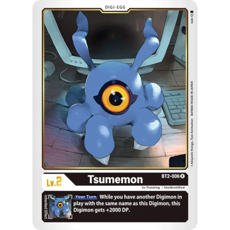 Digimon_TCG_BT2-006_Tsumemon_Rare_Ultimate_Power_Card_Game