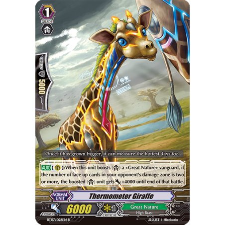 Vanguard_TCG_card_BT07_026EN_R_Thermometer_Giraffe_Breaker_of_Limits