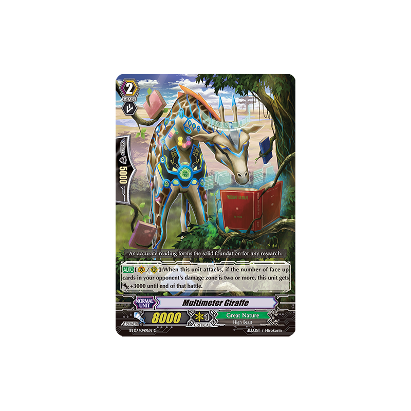 Vanguard_TCG_card_BT07_049EN_C_Multimeter_Giraffe_Breaker_of_Limits
