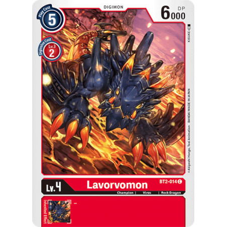 Digimon_TCG_BT2-014_Lavorvomon_Common_Ultimate_Power_Card_Game