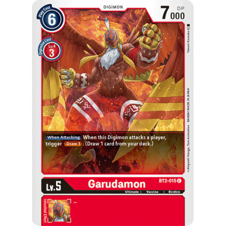 Digimon_TCG_BT2-015_Garudamon_Common_Ultimate_Power_Card_Game