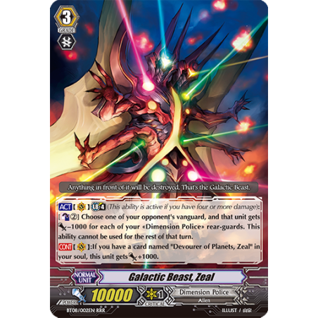 Vanguard_TCG_card_BT08_002EN_RRR_Galactic_Beast_Zeal_Blue_Storm_Armada