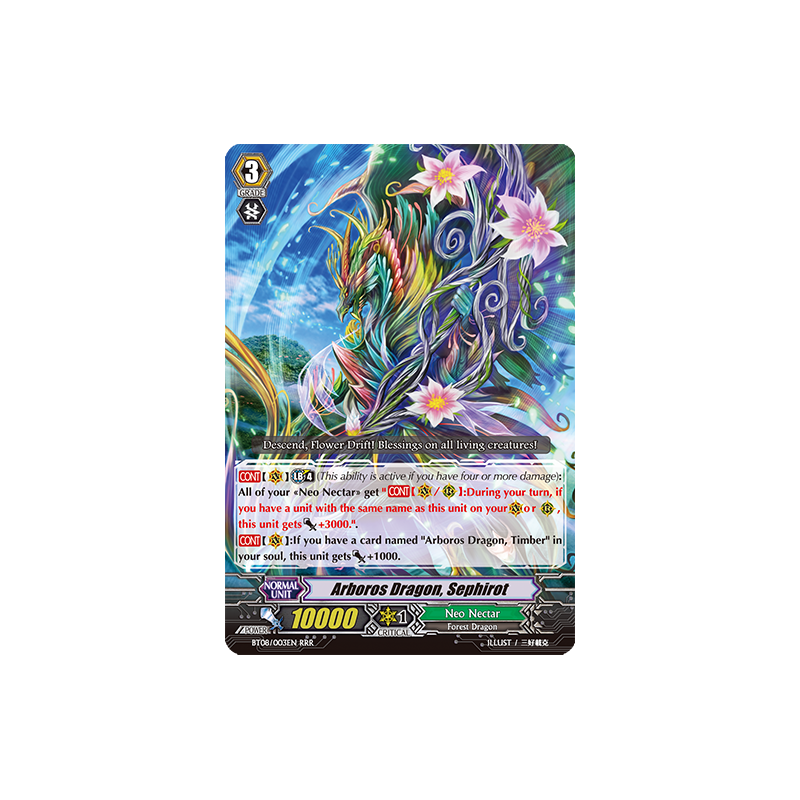Vanguard_TCG_card_BT08_003EN_RRR_Arboros_Dragon_Sephirot_Blue_Storm_Armada