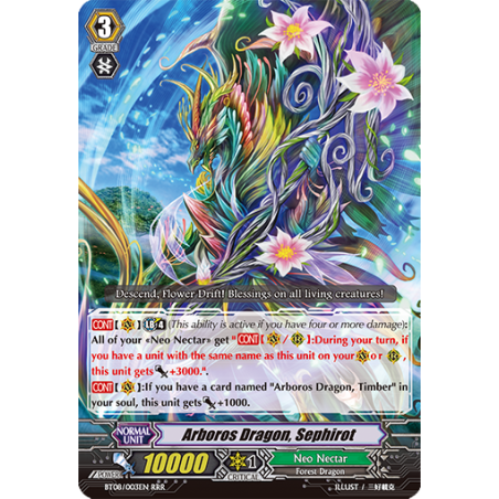 Vanguard_TCG_card_BT08_003EN_RRR_Arboros_Dragon_Sephirot_Blue_Storm_Armada