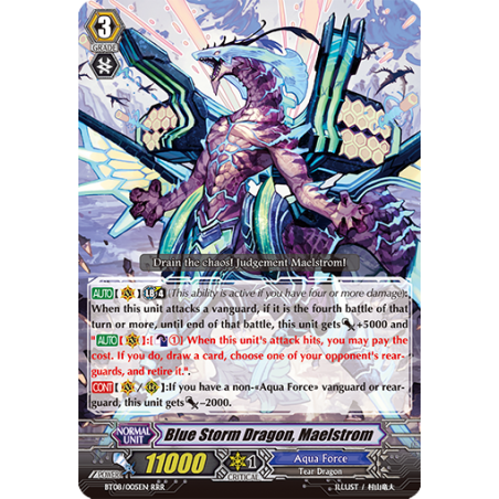 Vanguard_TCG_card_BT08_005EN_RRR_Blue_Storm_Dragon_Maelstrom_Blue_Storm_Armada