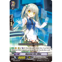 Vanguard_TCG_card_BT08_009EN_RR_Operator_Girl_Mika_Blue_Storm_Armada