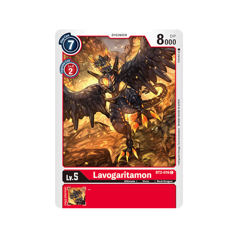 Digimon_TCG_BT2-016_Lavogaritamon_Common_Ultimate_Power_Card_Game