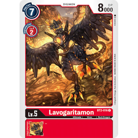 Digimon_TCG_BT2-016_Lavogaritamon_Common_Ultimate_Power_Card_Game