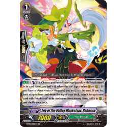 Vanguard_TCG_card_BT08_015EN_RR_Lily_of_the_Valley_Musketeer_Rebecca_Blue_Storm_Armada