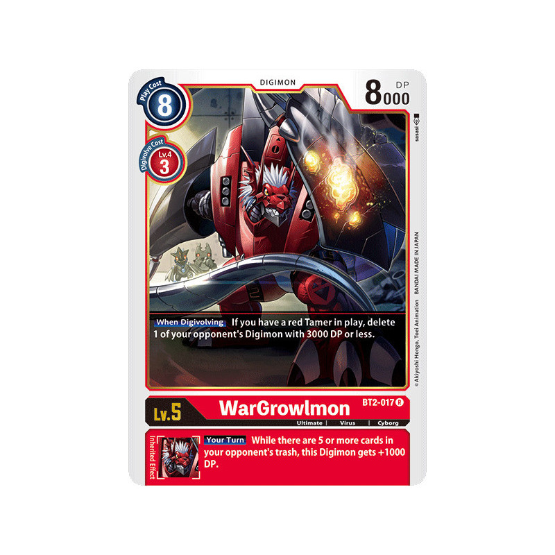 Digimon_TCG_BT2-017_WarGrowlmon_Rare_Ultimate_Power_Card_Game