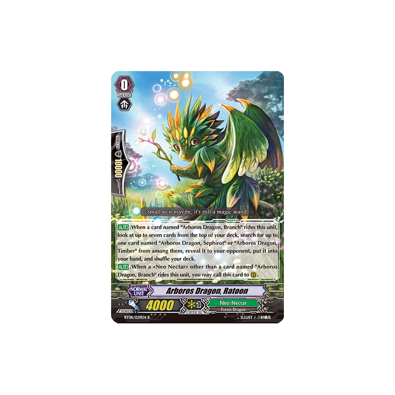 Vanguard_TCG_card_BT08_029EN_R_Arboros_Dragon_Ratoon_Blue_Storm_Armada