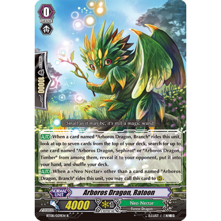Vanguard_TCG_card_BT08_029EN_R_Arboros_Dragon_Ratoon_Blue_Storm_Armada