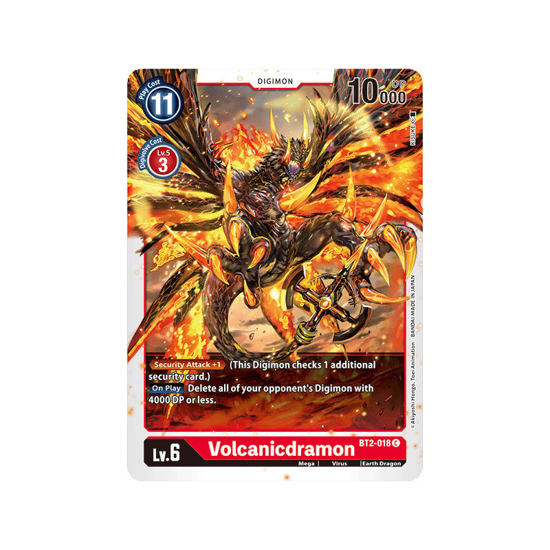 Digimon_TCG_BT2-018_Volcanicdramon_Common_Ultimate_Power_Card_Game