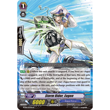 Vanguard_TCG_card_BT08_037EN_R_Storm_Rider_Eugen_Blue_Storm_Armada