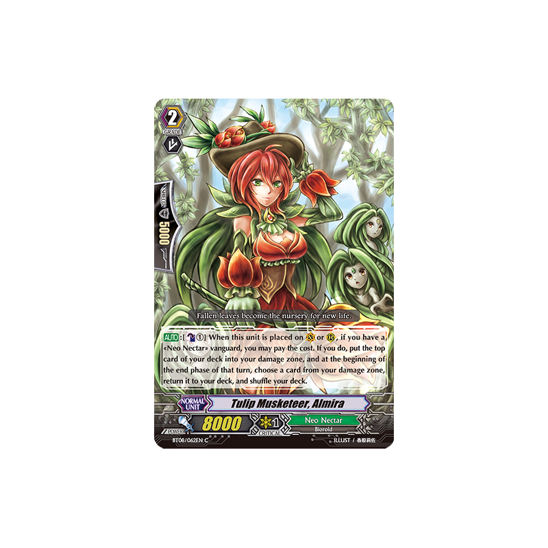 Vanguard_TCG_card_BT08_062EN_C_Tulip_Musketeer_Almira_Blue_Storm_Armada