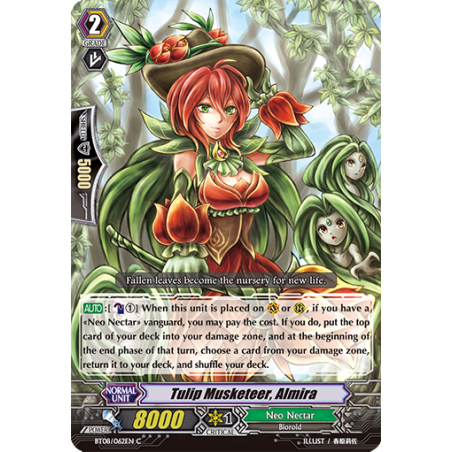 Vanguard_TCG_card_BT08_062EN_C_Tulip_Musketeer_Almira_Blue_Storm_Armada