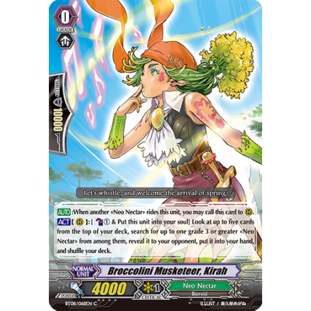Vanguard_TCG_card_BT08_068EN_C_Broccolini_Musketeer_Kirah_Blue_Storm_Armada