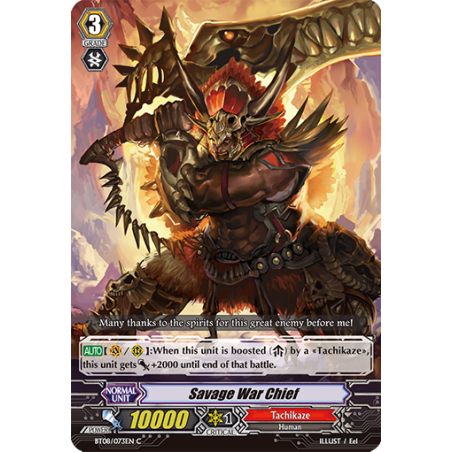 Vanguard_TCG_card_BT08_073EN_C_Savage_War_Chief_Blue_Storm_Armada
