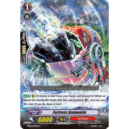 Vanguard_TCG_card_BT08_079EN_C_Fortress_Ammonite_Blue_Storm_Armada
