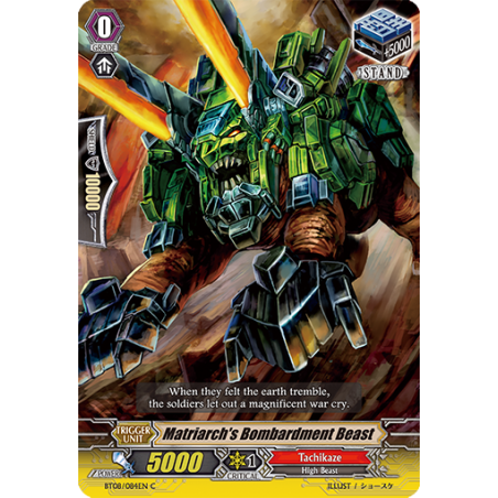 Vanguard_TCG_card_BT08_084EN_C_Matriarch_s_Bombardment_Beast_Blue_Storm_Armada