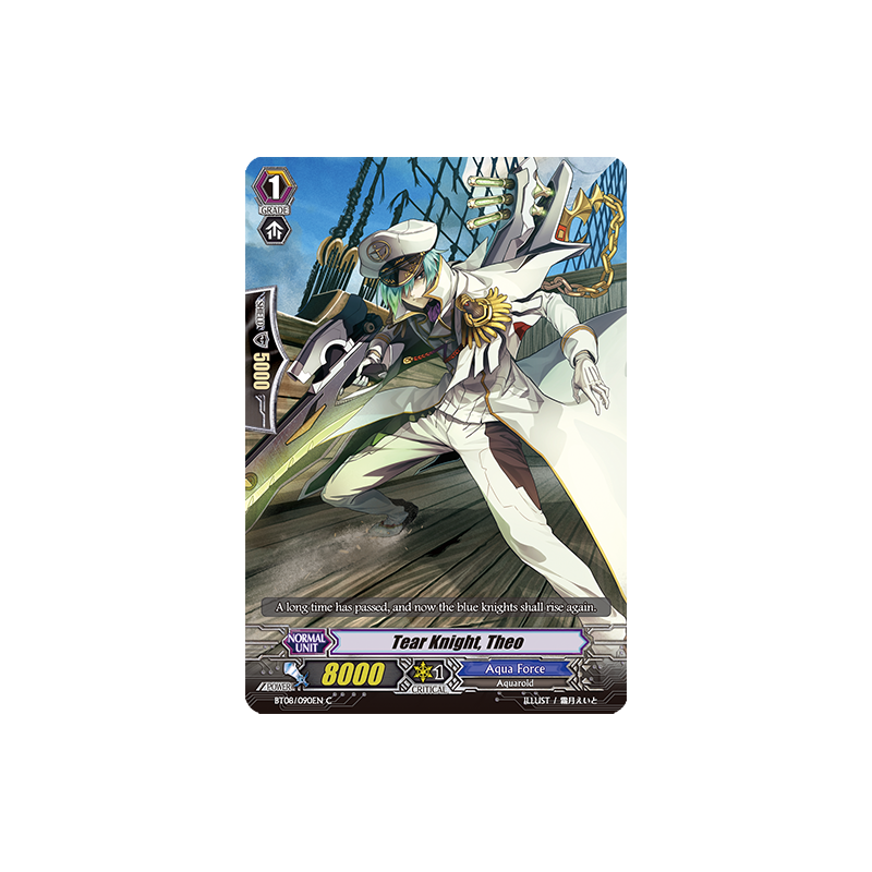 Vanguard_TCG_card_BT08_090EN_C_Tear_Knight_Theo_Blue_Storm_Armada