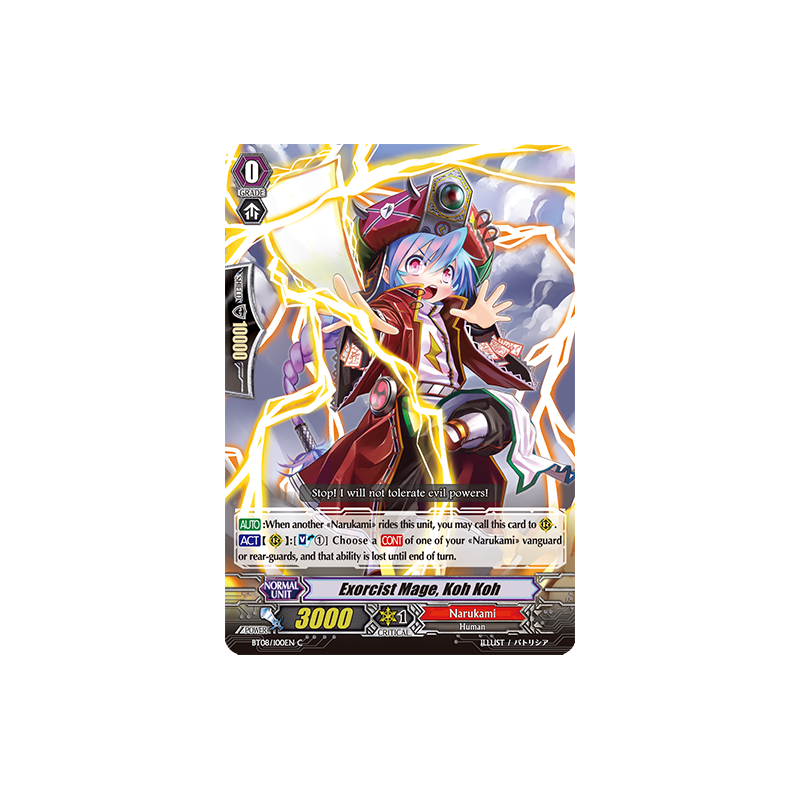 Vanguard_TCG_card_BT08_100EN_C_Exorcist_Mage_Koh_Koh_Blue_Storm_Armada
