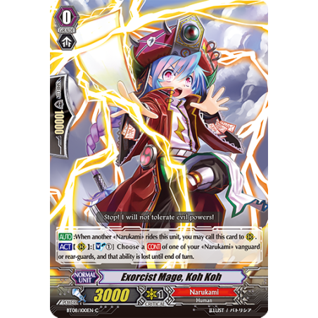 Vanguard_TCG_card_BT08_100EN_C_Exorcist_Mage_Koh_Koh_Blue_Storm_Armada