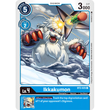 Digimon_TCG_BT2-025_Ikkakumon_Common_Ultimate_Power_Card_Game