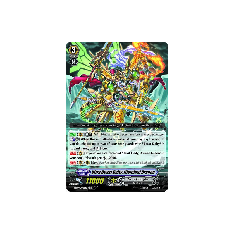 Vanguard_TCG_card_BT09_004EN_RRR_Ultra_Beast_Deity_Illuminal_Dragon_Clash_of_the_Knights_Dragons