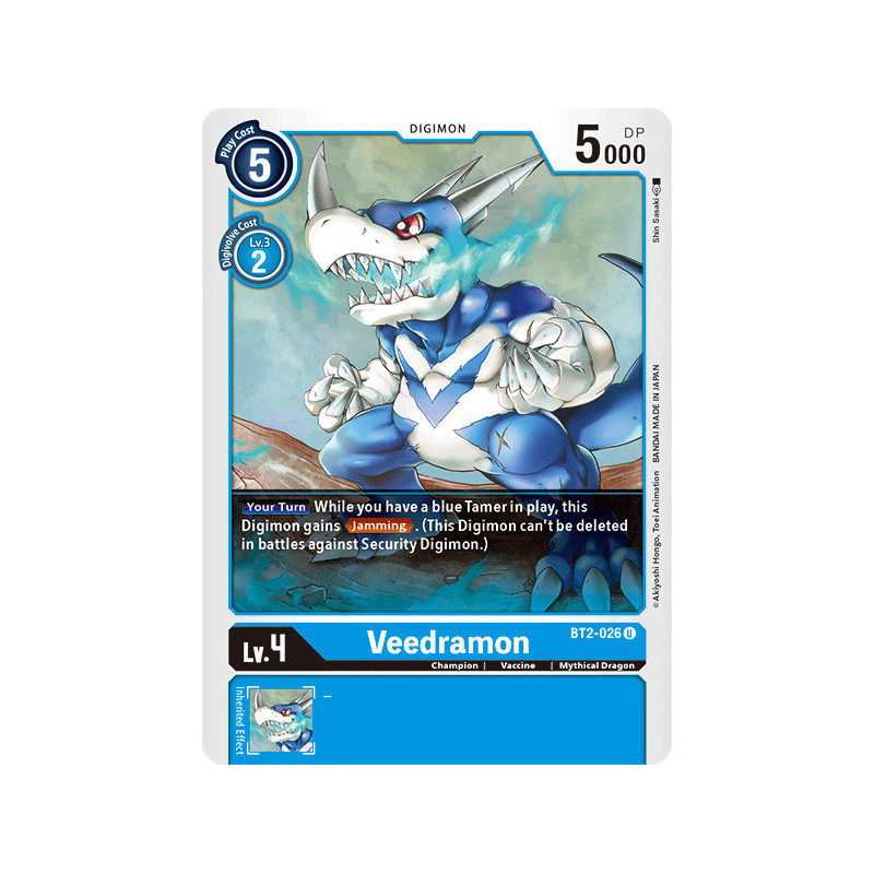 Digimon_TCG_BT2-026_Veedramon_Uncommon_Ultimate_Power_Card_Game