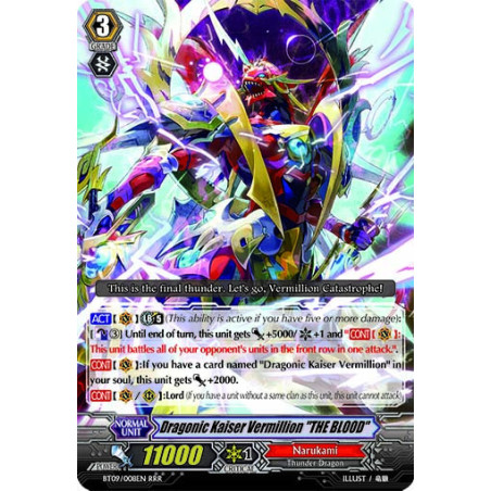 Vanguard_TCG_card_BT09_008EN_RRR_Dragonic_Kaiser_Vermillion_THE_BLOOD_Clash_of_the_Knights_Dragons