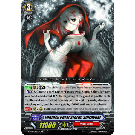 Vanguard_TCG_card_BT09_009EN_RR_Fantasy_Petal_Storm_Shirayuki_Clash_of_the_Knights_Dragons