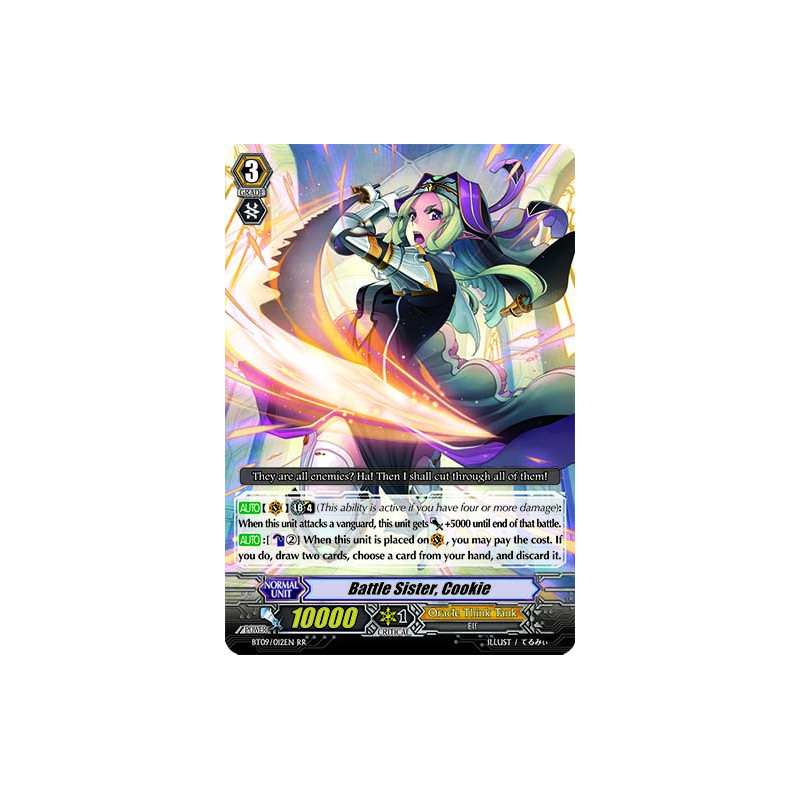 Vanguard_TCG_card_BT09_012EN_RR_Battle_Sister_Cookie_Clash_of_the_Knights_Dragons