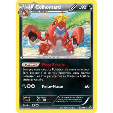 pokemon-tcg-92-164-colhomard-holo-rare-primo-choc-xy-prc
