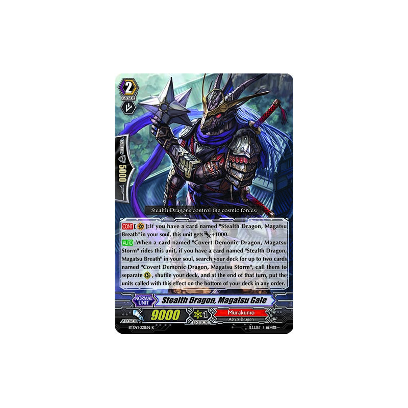 Vanguard_TCG_card_BT09_021EN_R_Stealth_Dragon_Magatsu_Gale_Clash_of_the_Knights_Dragons
