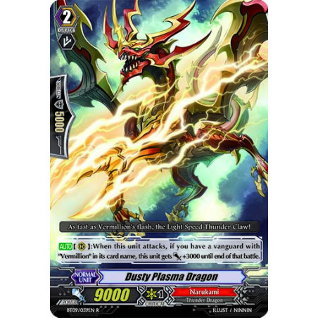 Vanguard_TCG_card_BT09_039EN_R_Dusty_Plasma_Dragon_Clash_of_the_Knights_Dragons