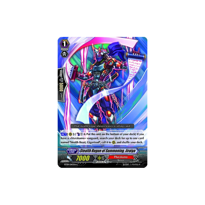 Vanguard_TCG_card_BT09_047EN_C_Stealth_Rogue_of_Summoning_Jiraiya_Clash_of_the_Knights_Dragons