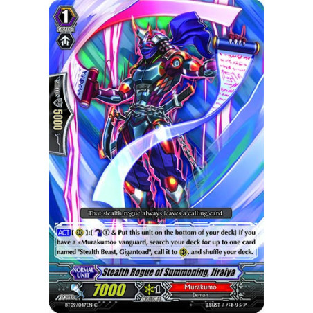 Vanguard_TCG_card_BT09_047EN_C_Stealth_Rogue_of_Summoning_Jiraiya_Clash_of_the_Knights_Dragons
