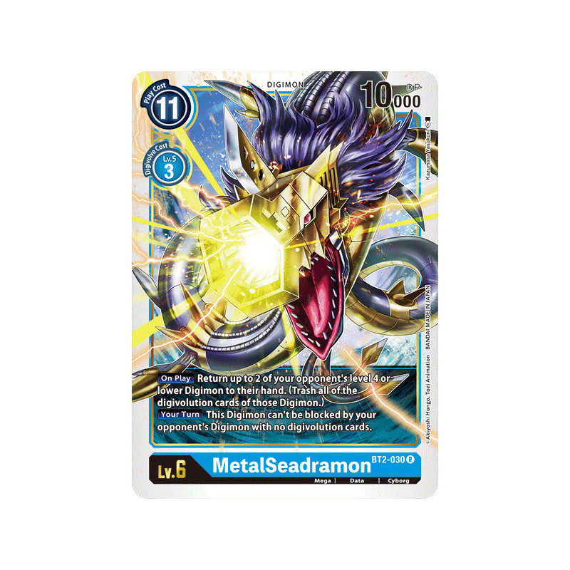Digimon_TCG_BT2-030_MetalSeadramon_Rare_Ultimate_Power_Card_Game