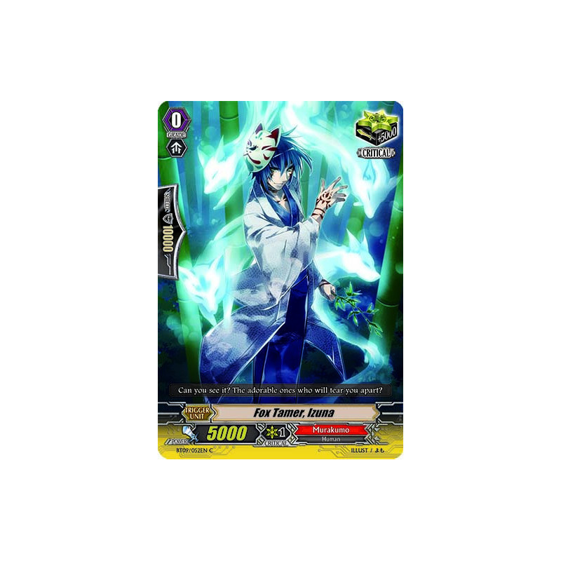 Vanguard_TCG_card_BT09_052EN_C_Fox_Tamer_Izuna_Clash_of_the_Knights_Dragons